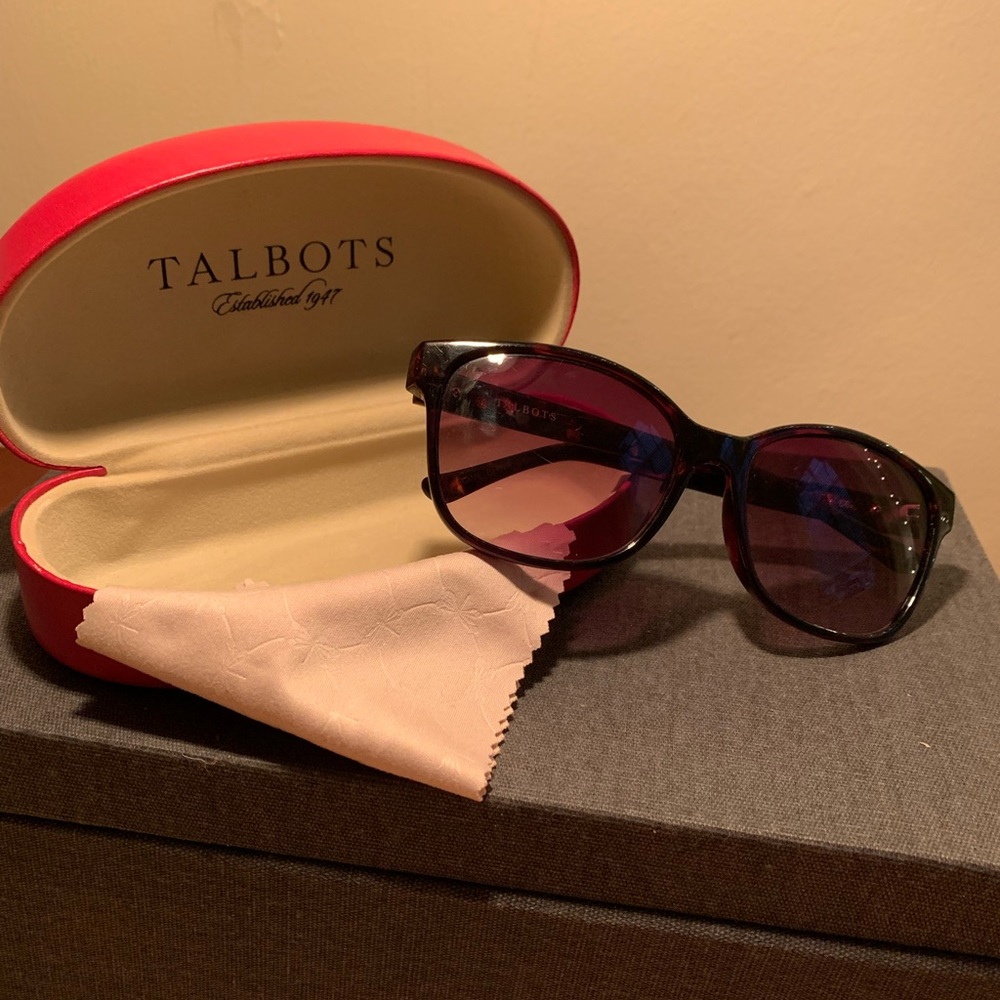 Talbots Sunglasses with cleaning cloth and case